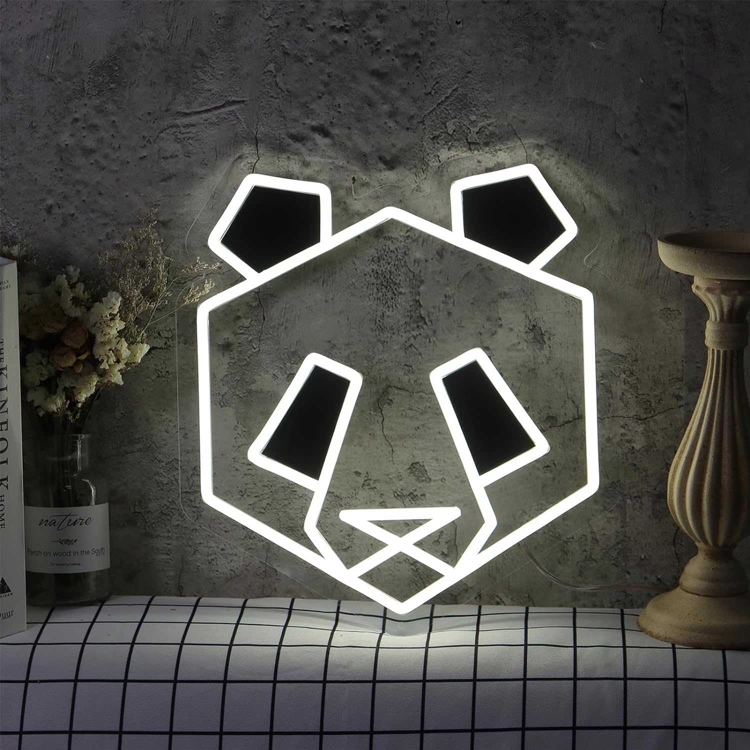 Zoo Party Games - 팬더 네온사인 USB 디밍 가능 LED