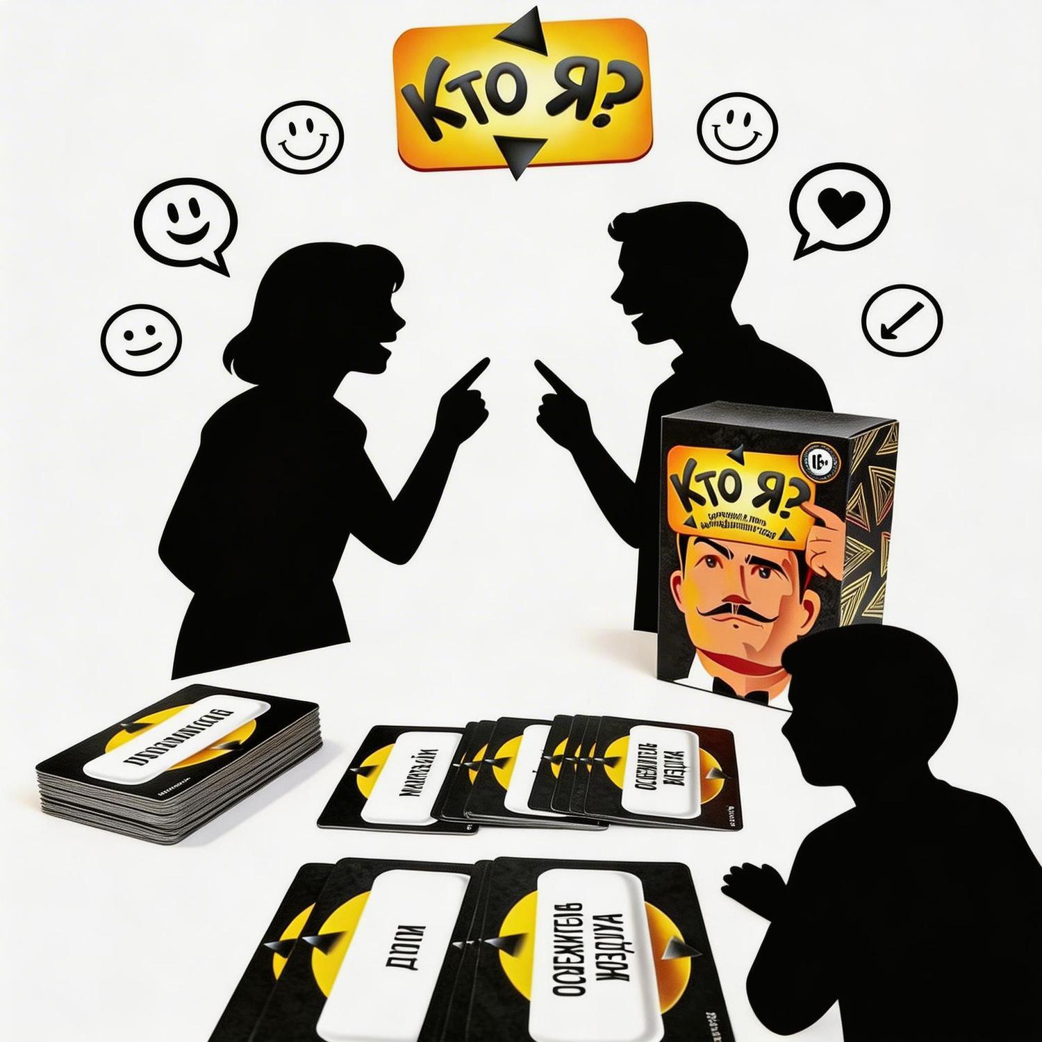 러시아 멘즈 게임 '내가 누구인가' 재미있는 비꼬는 질 - Party Games Night 리뷰 및 가격